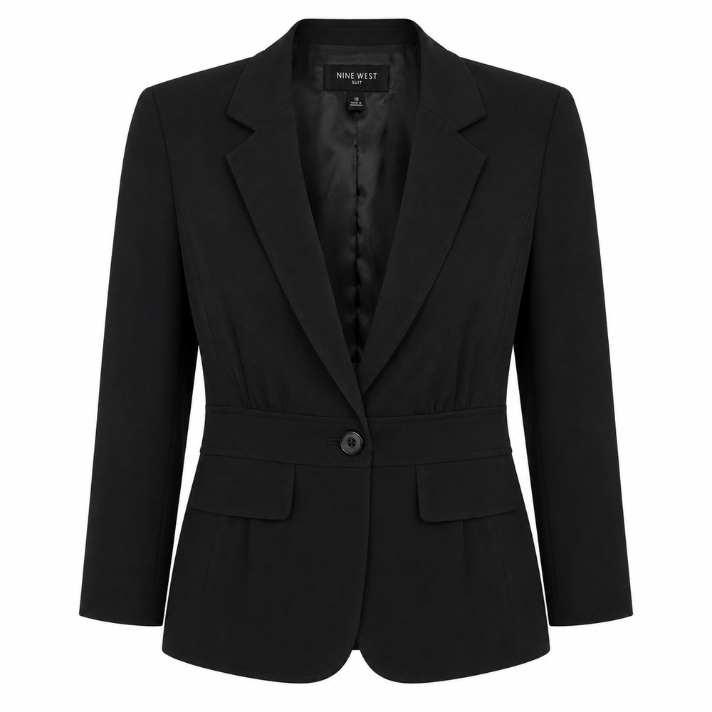 Retro Mod Quiet Luxury Blazer Women Size 10 Office Siren Old Money Workwear